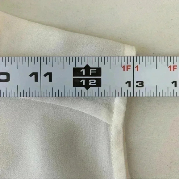 RW&CO Blouse Sheer  Sleeveless Shell White Button Front Shirt Size XS - Picture 13 of 16